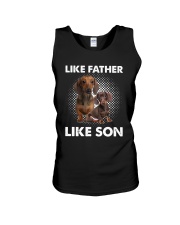Dachshund Like Father Like Son Unisex Tank thumbnail
