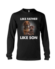Dachshund Like Father Like Son Long Sleeve Tee thumbnail