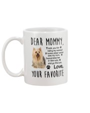 Mommy Yorkshire Terrier Mug back