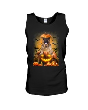 German Shepherd And Pumpkin Unisex Tank thumbnail