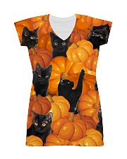 Black Cat Pumpkin All-over Dress thumbnail
