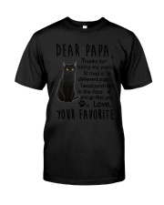 Dear Papa Black Cat Classic T-Shirt thumbnail