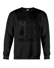 Dear Papa Black Cat Crewneck Sweatshirt thumbnail