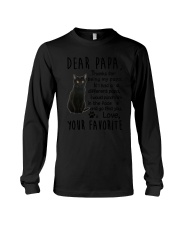 Dear Papa Black Cat Long Sleeve Tee thumbnail