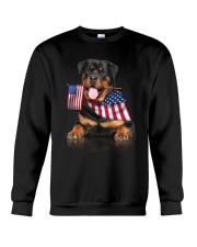 Flag Rottweiler Crewneck Sweatshirt thumbnail