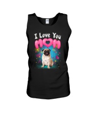 Pug I Love Mom Unisex Tank thumbnail