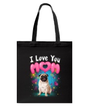 Pug I Love Mom Tote Bag thumbnail