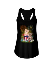 Cat Firework America Ladies Flowy Tank thumbnail