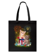 Cat Firework America Tote Bag thumbnail