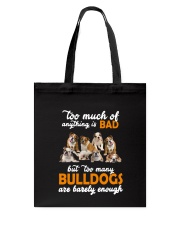 Bulldog Barely Enough Tote Bag thumbnail