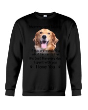 Golden Retriever Mommy And Daddy Crewneck Sweatshirt thumbnail