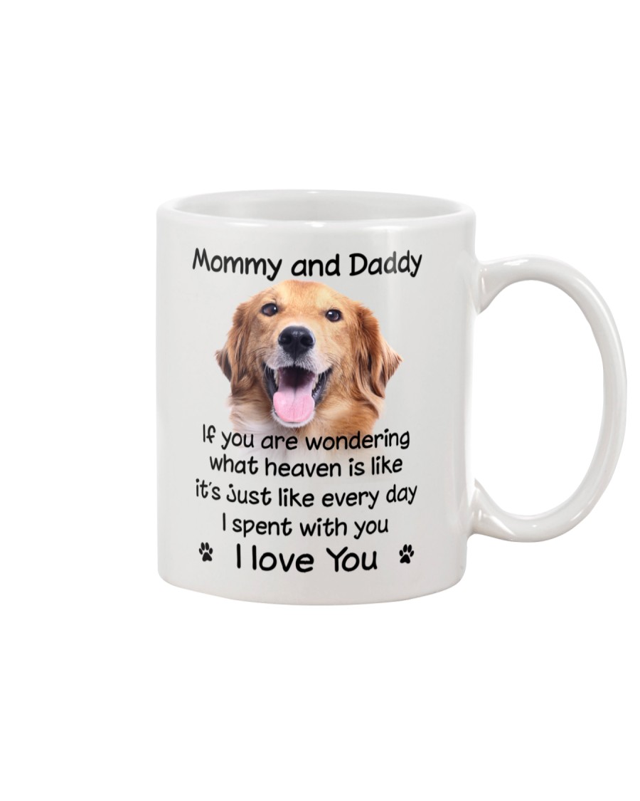 Golden Retriever Mommy And Daddy Mug