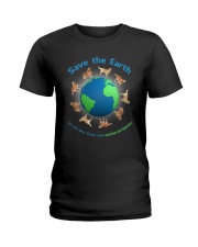 Golden Retriever Planet Ladies T-Shirt thumbnail