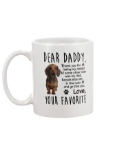 Daddy Dachshund Mug back