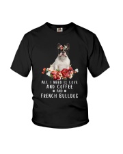 French Bulldog All I Need Youth T-Shirt thumbnail