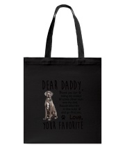 Daddy Great Dane Tote Bag thumbnail
