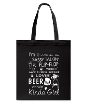 Jack Russell Terrier Sassy Talking Tote Bag thumbnail