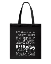 Akita Sassy Talking Tote Bag thumbnail