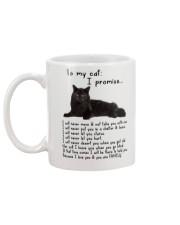 Black Cat Family Mug back