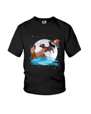 Dachshund Santa Phoebe 018 Youth T-Shirt thumbnail