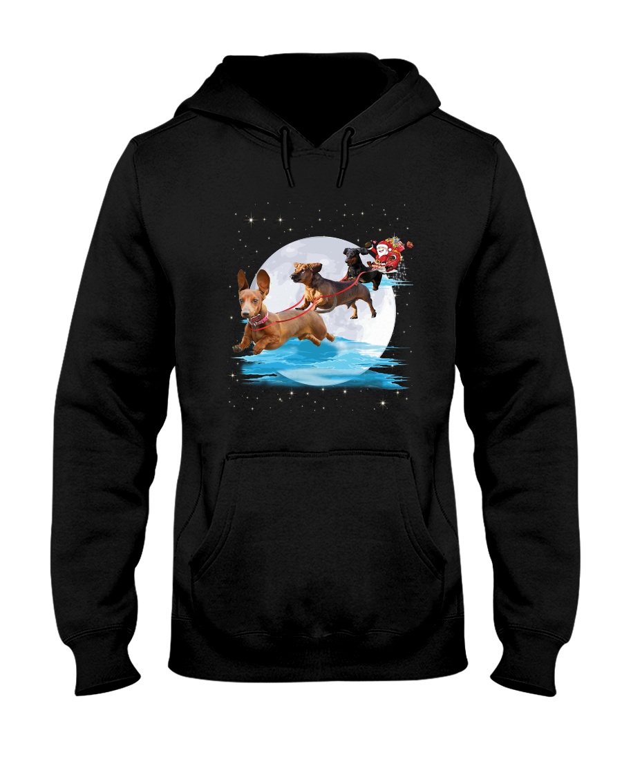 Dachshund Santa Phoebe 018 Hooded Sweatshirt