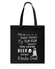 Pug Sassy Talking Tote Bag thumbnail