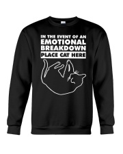 Emotional Cat Crewneck Sweatshirt thumbnail