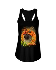 Black Cat Trick Or Treat Ladies Flowy Tank thumbnail