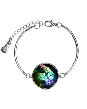Owl Fractal Metallic Circle Bracelet thumbnail