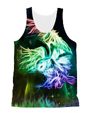 Owl Fractal All-over Unisex Tank front