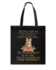 Cat Pawprints Tote Bag thumbnail