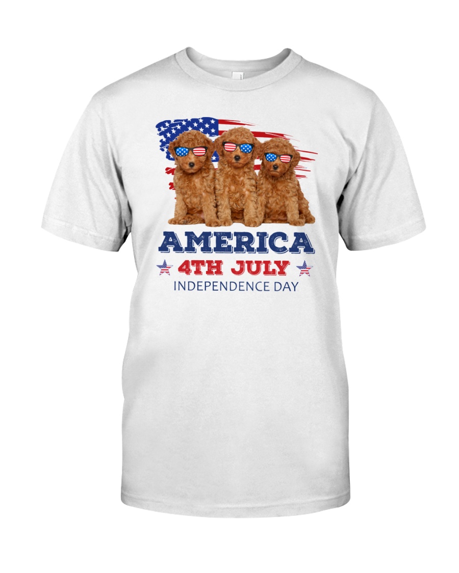 4th July Poodle Classic T-Shirt