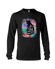 Black Cat Flower Long Sleeve Tee thumbnail