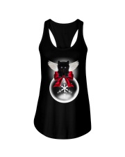 PHOEBE - Black cat angel - 2111 - B10 Ladies Flowy Tank thumbnail