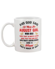 August Girl Mug back