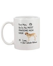 Pawsome Mom Labrador Retriever Mug back