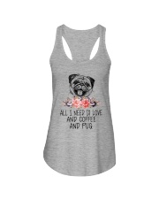 Pug All I Need Ladies Flowy Tank front
