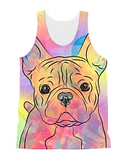 French Bulldog Color Summer All-over Unisex Tank front