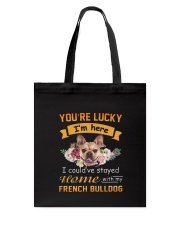 You Are Lucky French Bulldog Tote Bag thumbnail