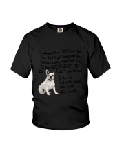 Grooviest Dad French Bulldog Youth T-Shirt thumbnail