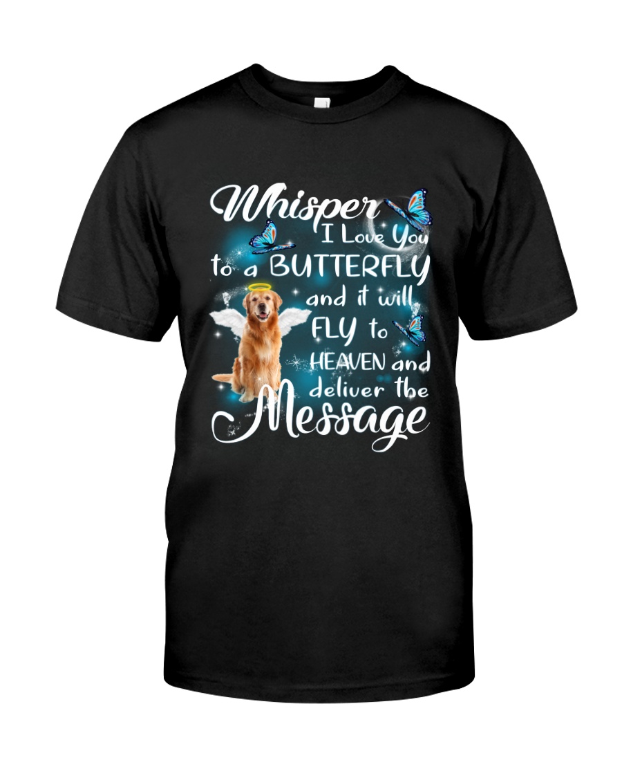 Fly To Heaven Golden Retriever Classic T-Shirt