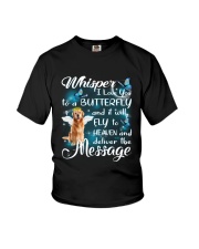 Fly To Heaven Golden Retriever Youth T-Shirt thumbnail