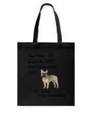 Pawsome Mom French Bulldog Tote Bag thumbnail