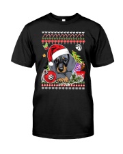 Dachshund Christmas Phoebe 018 Classic T-Shirt thumbnail