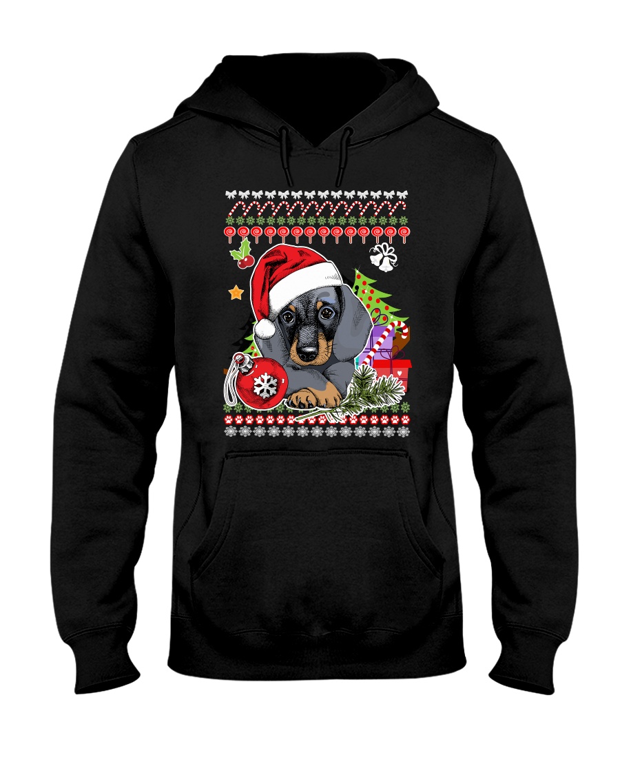 Dachshund Christmas Phoebe 018 Hooded Sweatshirt