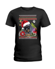 Dachshund Christmas Phoebe 018 Ladies T-Shirt thumbnail