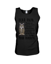 Dear Papa Owl Unisex Tank thumbnail