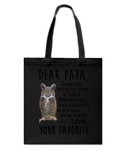 Dear Papa Owl Tote Bag thumbnail