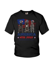 4th July Great Dane Youth T-Shirt thumbnail