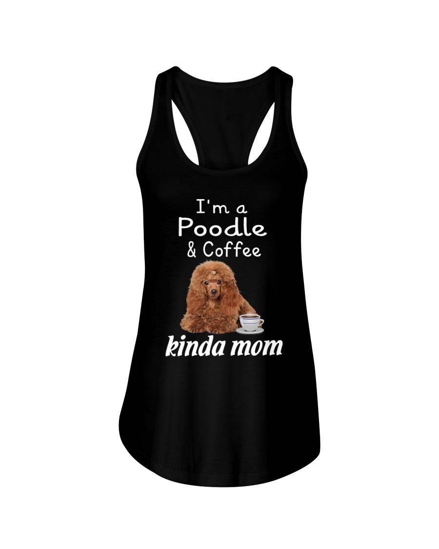 Poodle Kinda Mom Ladies Flowy Tank